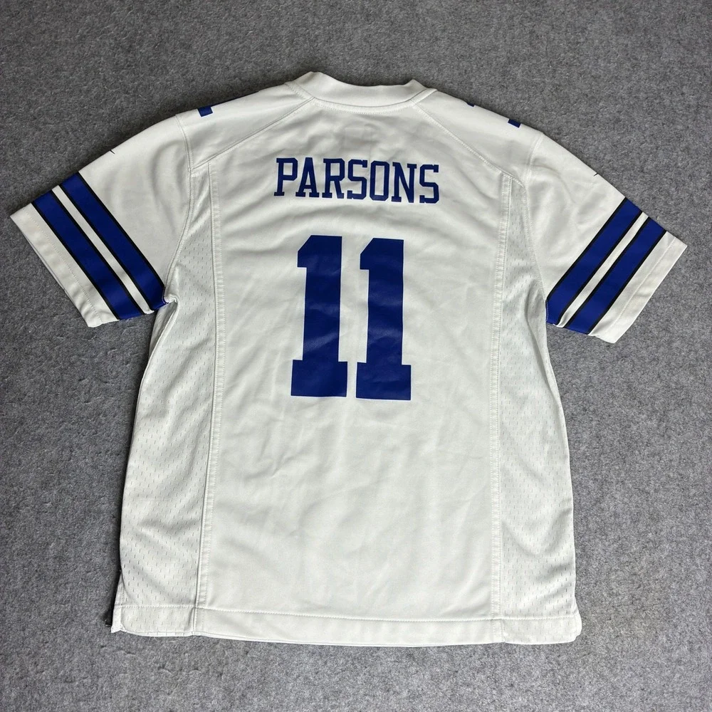 Nike NFL Dallas Cowboys Micah Parsons 11 Jersey Youth Large White Blue L 14/16